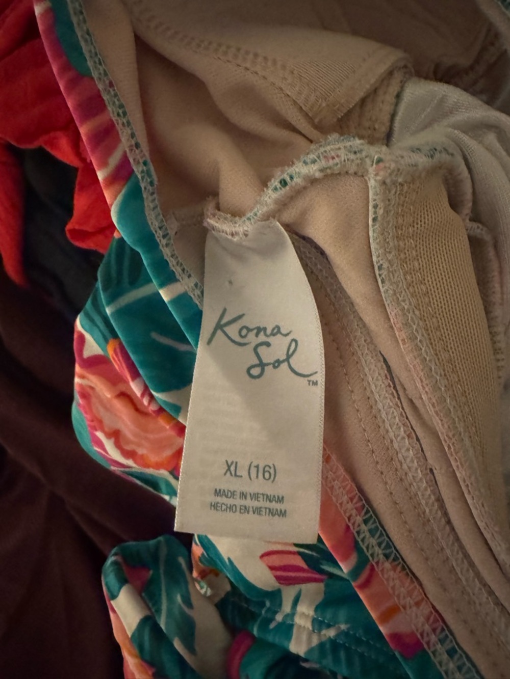 Kona Sol swimsuit size 16 - Picture 5 of 5